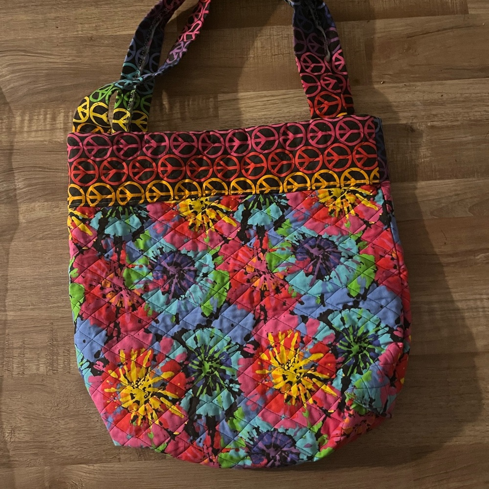 Colorful Quilted Tote Bag